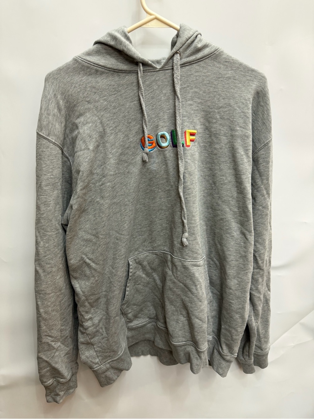GOLF Embroidered Grey Hoodie Mens size Large